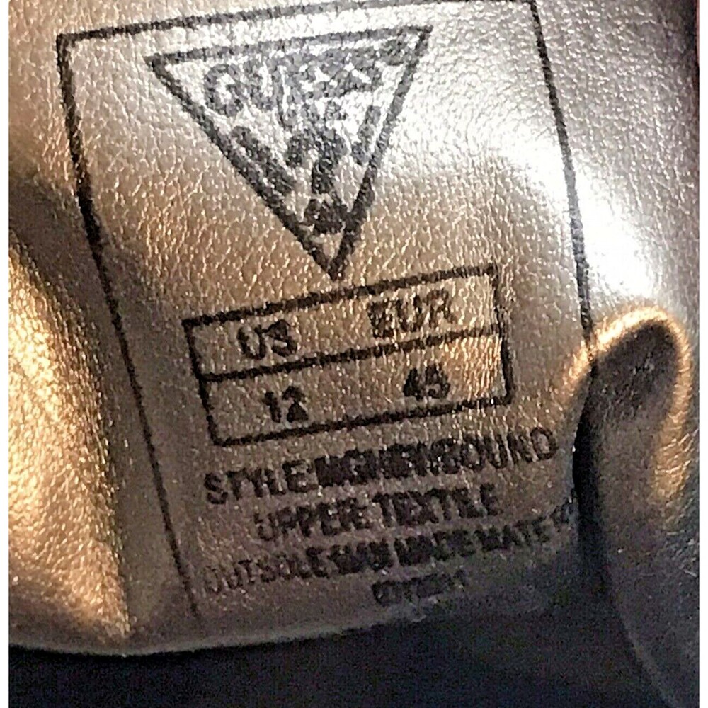 Guess Brown Faux Suede Leather Chukka Boots Men's 12 Lace Up Mid Top Ankle Shoes - Picture 9 of 11